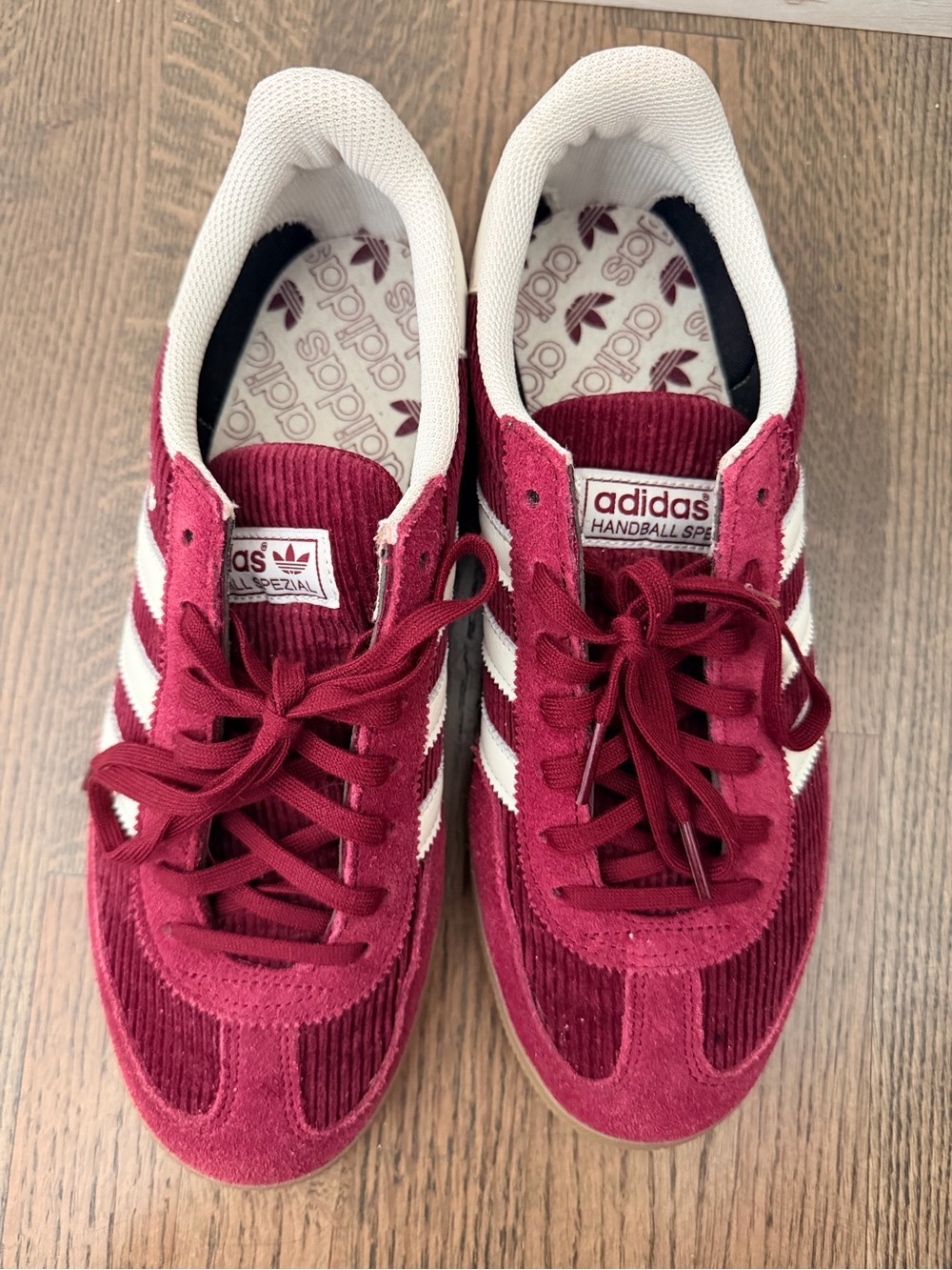 adidas Originals Handball Spezial in Burgundy and Cream